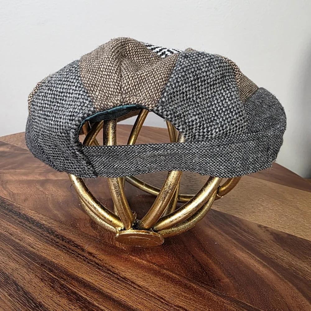 Patrick Francis Kids Irish Patchwork Tweed Flat Cap - Celtic Knot Detail